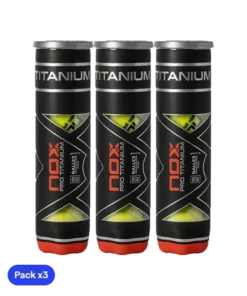 Pelotas Nox Pro Titanium (x4)(Pack x3)
