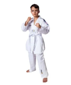 Dobok enfant Kwon Club Line Blue Tiger + Ceinture