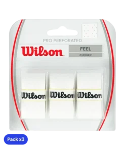 Overgrips Wilson Pro Perforado Feel Blanco (Pack x3)