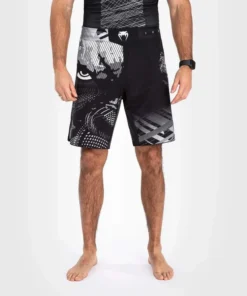 Fightshort Venum Gorilla Jungle – Noir/Blanc