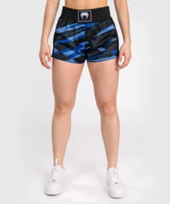 Short de Muay Thai pour Femmes Venum Abyss – Bleu Foncé
