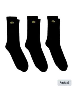 Calcetines Lacoste Sport (x3) Negro
