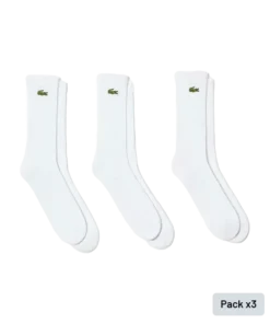 Calcetines Lacoste Sport (X3) Blanco