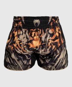 Short Muay Thai Venum Tiger – Noir/Orange Néon