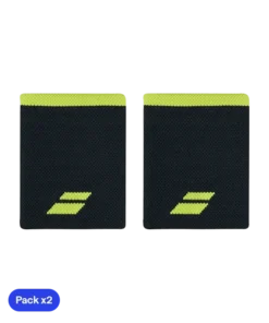 Muñequeras Babolat Jumbo Gris/Amarillo (Pack x2)