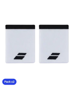 Muñequeras Babolat Jumbo Blanco/Negro (Pack x2)