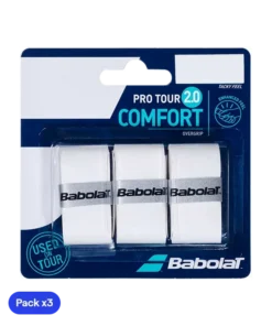 Overgrips Babolat Pro Tour 2.0 Blanco (Pack x3)