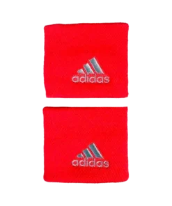 Muñequeras Adidas Cortas Rojo (Pack x2)