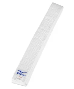 Ceinture blanche Mizuno – Obi d’initiation arts martiaux en coton