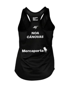 Camiseta Tirantes Oxdog Tiebreak Mujer Negro Noa Cánovas