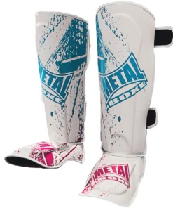 Protège Tibia-pieds Metal Boxe Miami Vice