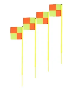 SET 4 BANDERINES CORNER SINTETICO CON BASE DE CAUCHO 1,5M