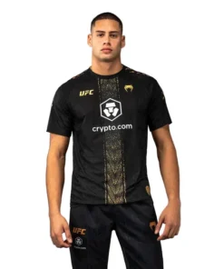 T-shirt Champion officiel Fight Night Venum UFC Zenith – Noir/Or
