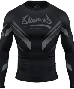 Rashguard Manches Courtes – 8 WEAPONS – Shift – Noir/Noir