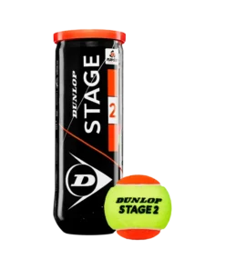 Bote de Pelotas Dunlop Stage 2 Amarillo/Naranja Tenis