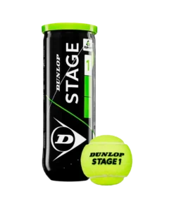 Bote de Pelotas Dunlop Stage 1 Verde Tenis