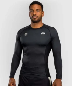 Rashguard Manches Longues Venum X Roger Gracie Academy Noir