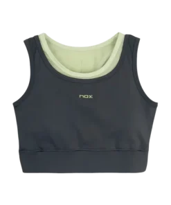 Sujetador Deportivo Nox Pro Gris/Verde