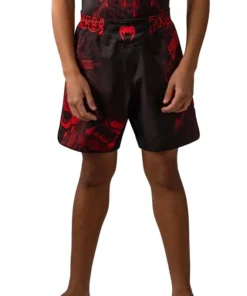Fightshort enfant Venum Wolf Atak – Noir/Rouge