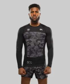 Rashguard manches longues Venum x Polaris – Noir/Gris