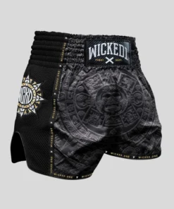 Short de Muay Thaï Wicked One – AZTEC Noir/Or