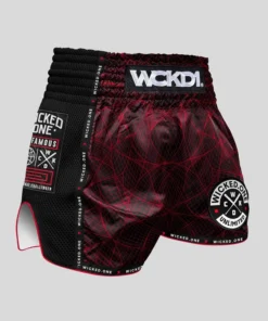 Short de Muay Thaï Wicked One – METAVERSE Noir/Rouge