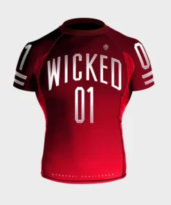 Rashguard manches courtes Wicked One – SUPERBOWL Rouge