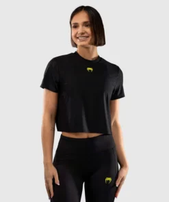 T-shirt Dry Tech Pour Femme Venum Lazer – Noir/Jaune