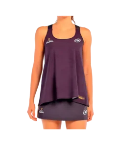 Camiseta Tirantes Bullpadel Agore Mujer Negro Carbón