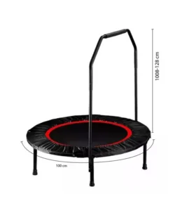 Trampolín Fitness Con Barra Pasamanos U