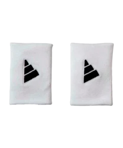 Muñequera Adidas Larga Blanca Logo Grande (Pack x2)