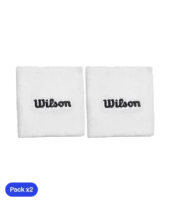 Muñequeras Cortas Wilson Blanco 2025 (x2)