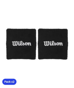 Muñequeras Cortas Wilson Negro 2025 (x2)