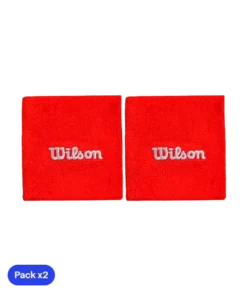 Muñequeras Cortas Wilson Rojo 2025 (x2)