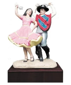 TROFEO RESINA CUECA COLOR 19 CM
