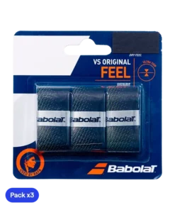 Overgrips Babolat VS Original Liso Negro/Amarillo (Pack x3)