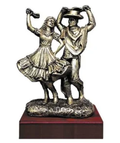 TROFEO RESINA CUECA ORO 19G