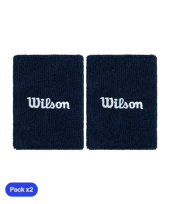 Muñequeras Largas Wilson Azul Marino 2025 (x2)