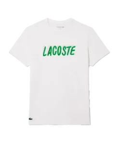 Camiseta Lacoste Ultra Dry Blanco 2025