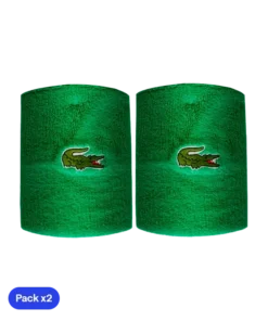 Muñequera Lacoste Verde 2025 (Pack x2)