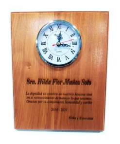 GALVANO MADERA RELOJ 30X42
