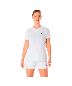 Camiseta Asics Court SS Brilliant White Mujer
