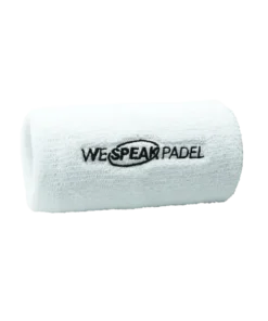 Muñequera Larga We Speak Padel Blanca