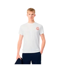 Camiseta Lacoste Roland Garros Blanco 2025