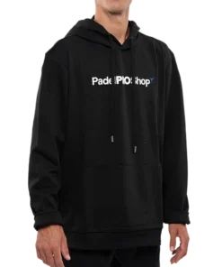 Sudadera PadelPROShop Negra Logo Blanco 2025