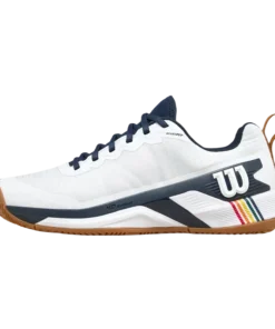 Zapatillas Wilson Rush Pro 4.5 Clay RG White/Navy Blazer/Gum 2025