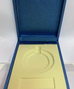 PORTA MEDALLA AZUL PARA 5CM CON PLACA