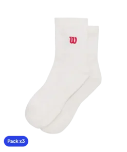 Calcetines Wilson Quarter Top Bright White (Pack x3) 2025