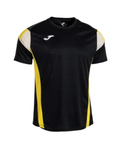 Camiseta Joma Montreal Negro/Amarillo/Blanco 2025