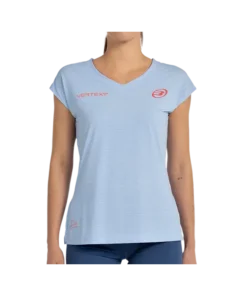 Camiseta Bullpadel Delfi Azul Celeste Mujer